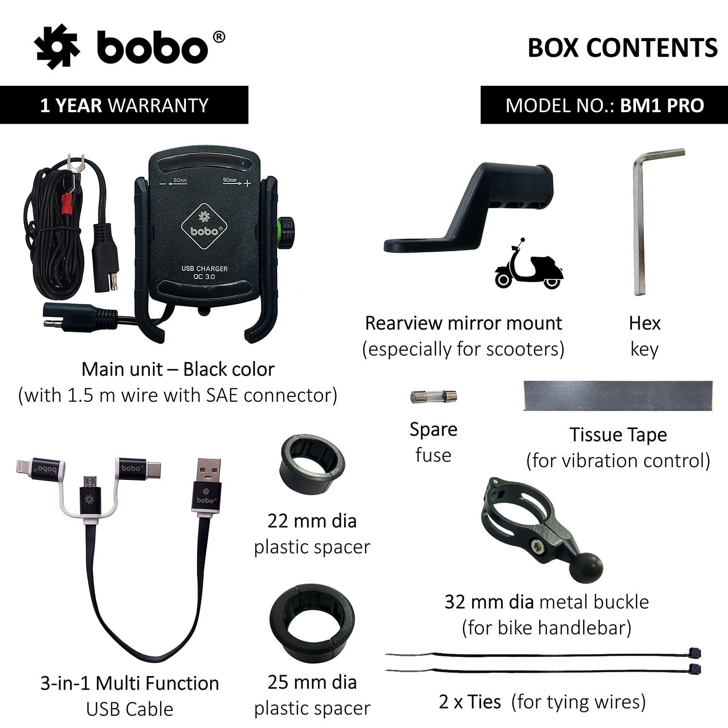 BOBO BM1 PRO Jaw-Grip Mobile Holder (Blue)-BB-BM-001-011003 BOBO BM1 PRO Jaw-Grip Mobile Holder (Blue)-BB-BM-001-011003 - Image 2