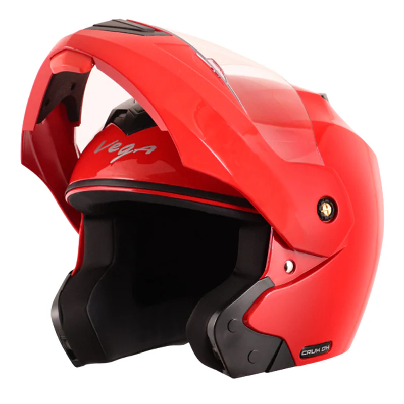 VEGA CRUX DX SOLID RED HELMET - Image 3