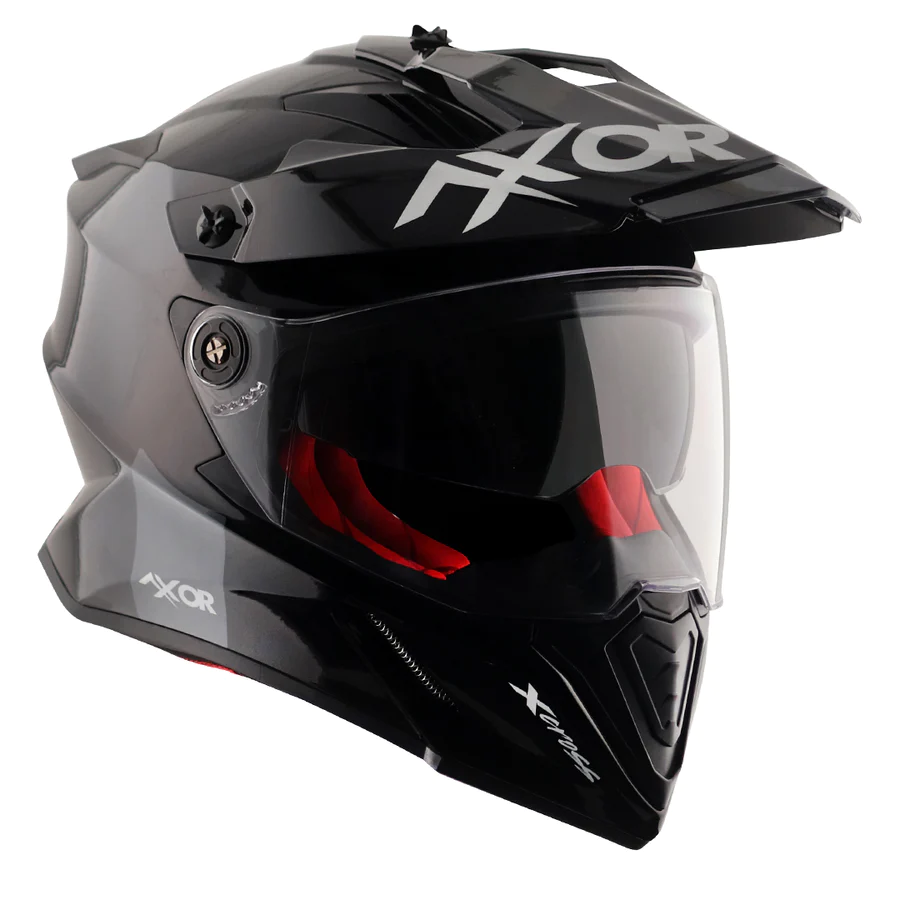 AXOR X-CROSS DUAL-VISOR BLACK HELMET FOR MAN AND WOMAN - Image 3