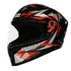 STUDDS RAIDER SKULPT D1 DECOR N2 BLACK RED