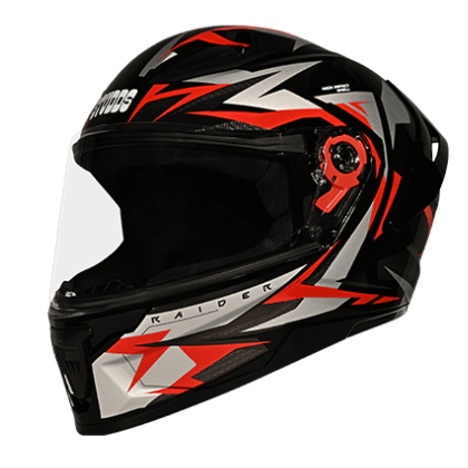 STUDDS RAIDER SKULPT D1 DECOR N2 BLACK RED