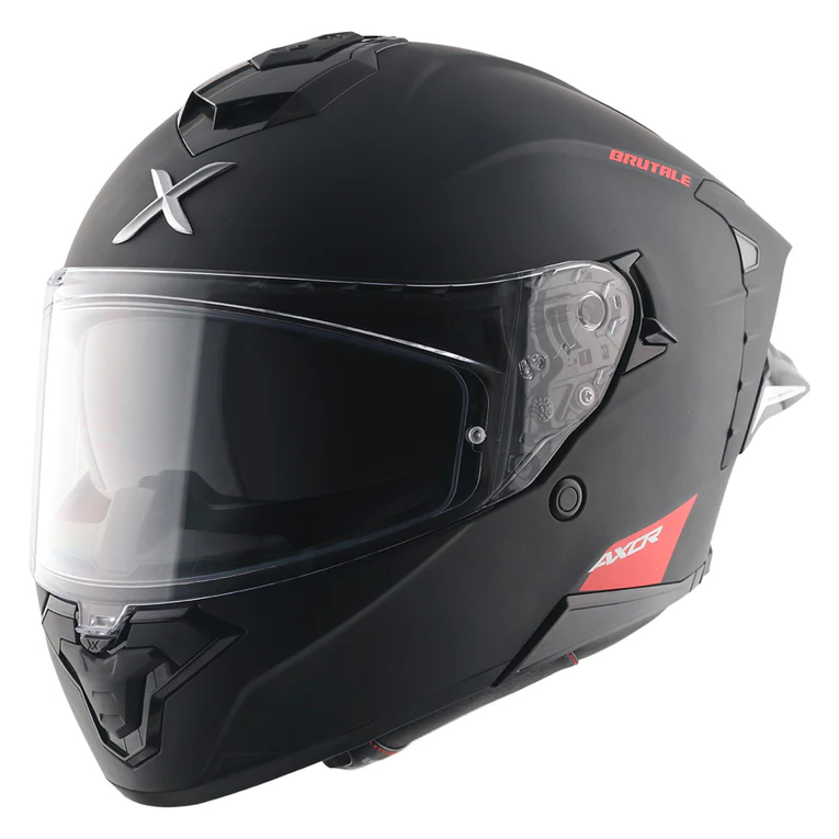 Axor Brutale Solid Colors Dual Spoiler Helmet -Dull Black
