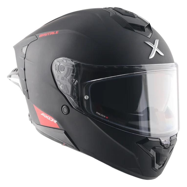 Axor Brutale Solid Colors Dual Spoiler Helmet -Dull Black - Image 8