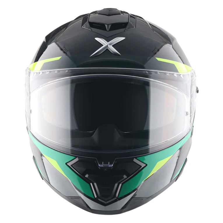 Axor Brutale Krytic Dual Spoiler Helmet -Black-Green - Image 2