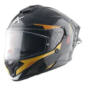 Axor Brutale Krytic Dual Spoiler Helmet - Black-Yellow