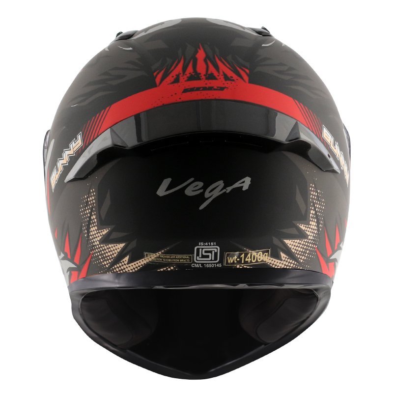 VEGA BOLT BUNNY BLACK GREEN HELMET - Image 5