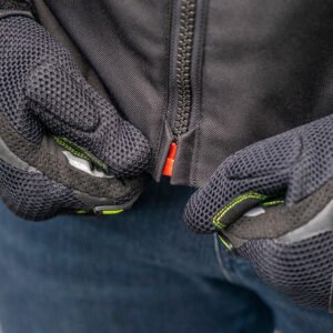 LS2 Zoom Man Jacket Black waterproof motorcycle riding jacket with CE Level 2 protection