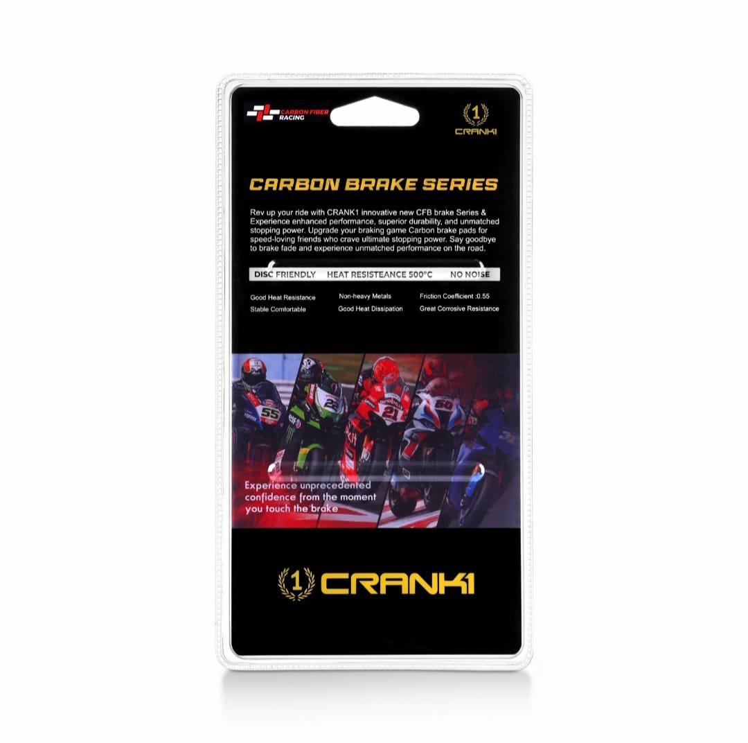 CRANK1 Carbon Brake Pads For Aprilia RS 660 (2021 Onwards) - Rear - CFB662 - Image 6