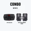 JB Racing Set Of 3 Combo Of JB TC (J45) 45L Black + JB SB X36L Premium Black