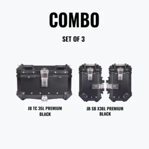 JB Racing Set Of 3 Combo Of JB TC 35L Premium Black + JB SB X36L Premium Black
