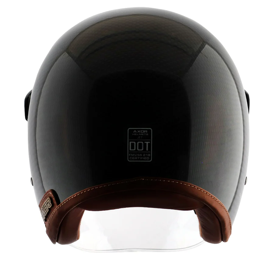 Axor Jet Carbon Small Checks helmet with Bubble Visor - Image 6