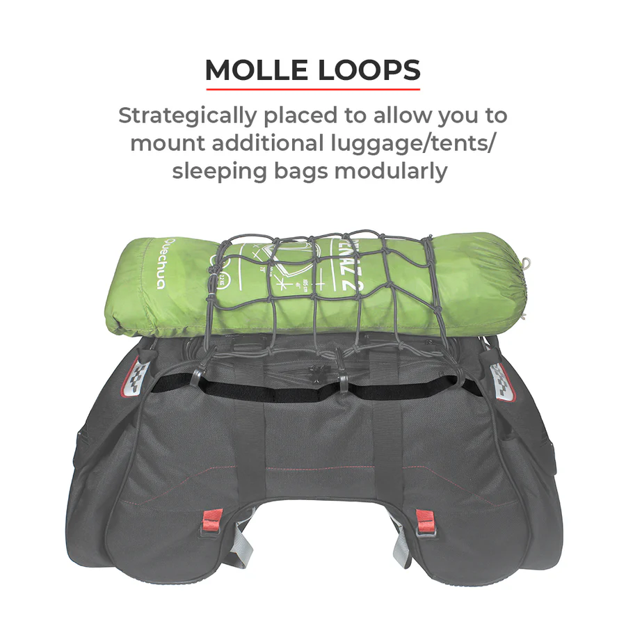 VIATERRA CLAW - UNIVERSAL MOTORCYCLE TAILBAG BLACK - Image 14