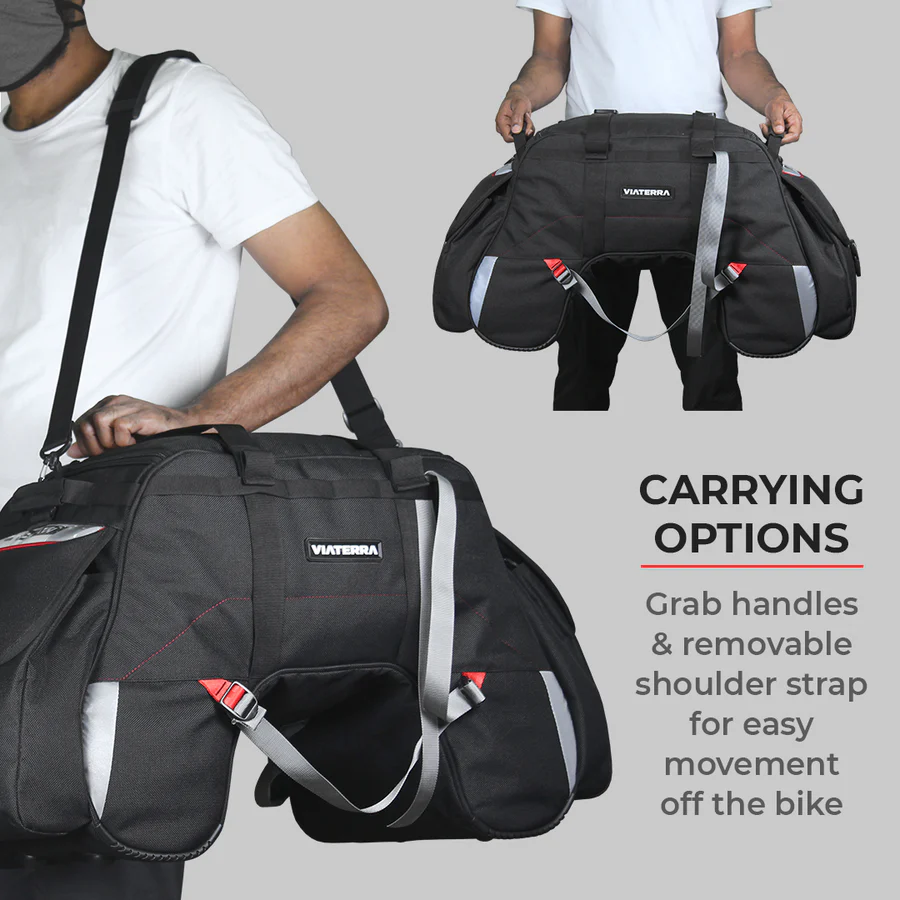 VIATERRA CLAW - UNIVERSAL MOTORCYCLE TAILBAG BLACK - Image 17