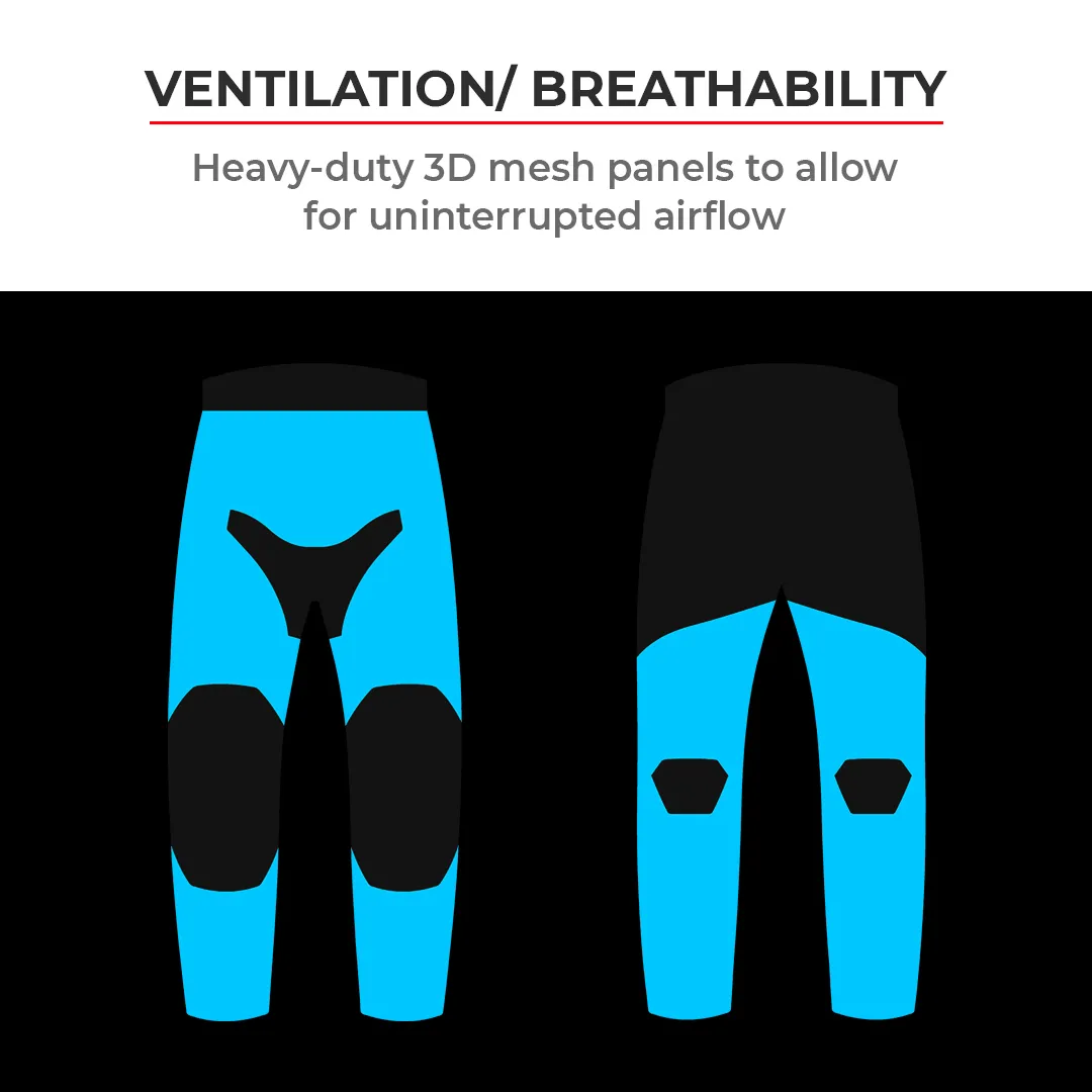 Viaterra Corbett Custom Color - Off Road Trail Riding Pants - Green-Blue - Image 13