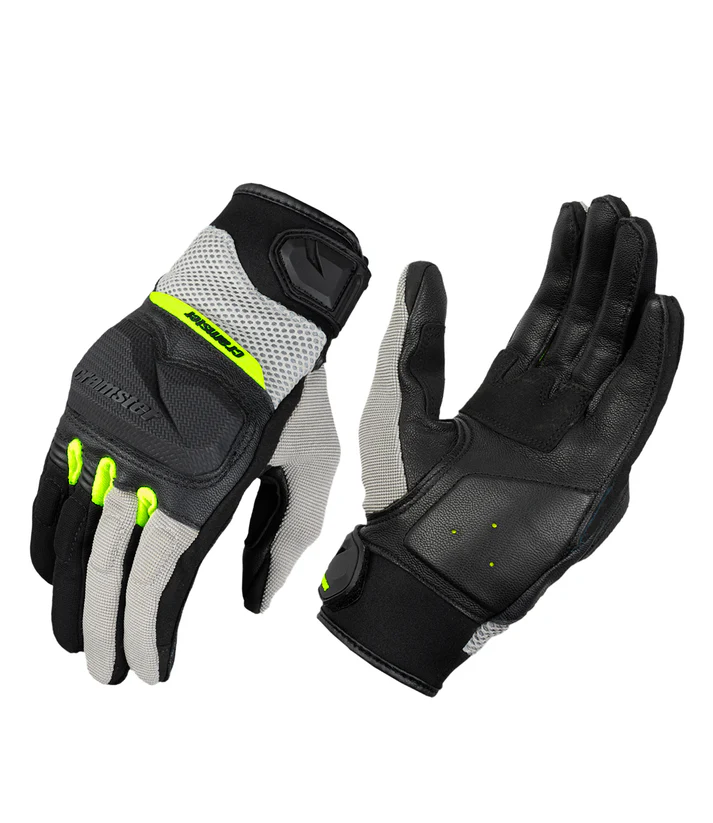 BREEZER GLOVES BLACK HI-VIZ GREEN