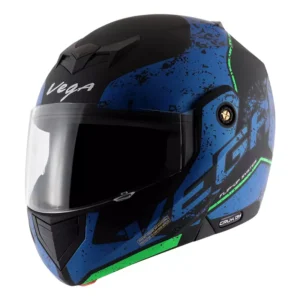 VEGA CRUX DX VICTOR DULL BLACK BLUE HELMET