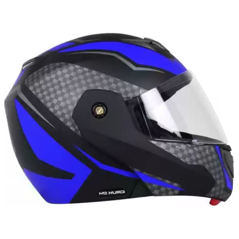 VEGA CRUX DX CHECKS DULL BLACK BLUE HELMET - Image 5