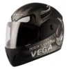 VEGA CLIFF DEVIL DULL BLACK GREY HELMET