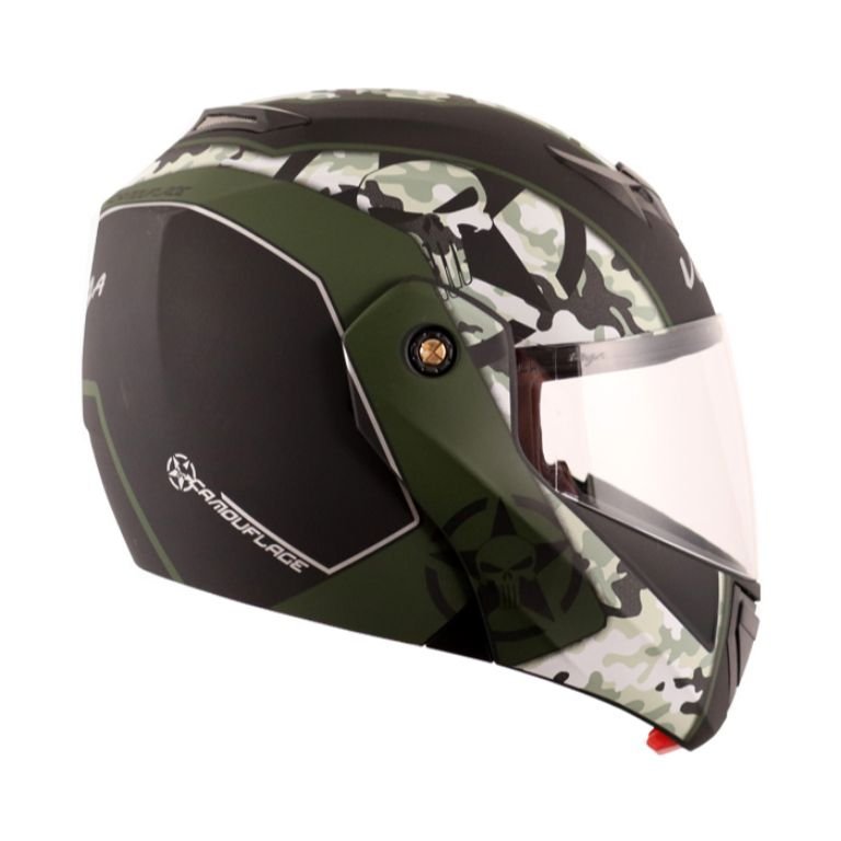VEGA CRUX DX CAMOUFLAGE DULL BATTLE GREEN HELMET - Image 5