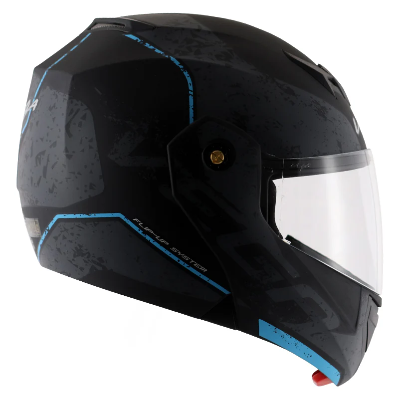 VEGA CRUX DX VICTOR DULL BLACK GREY HELMET - Helmet Racing