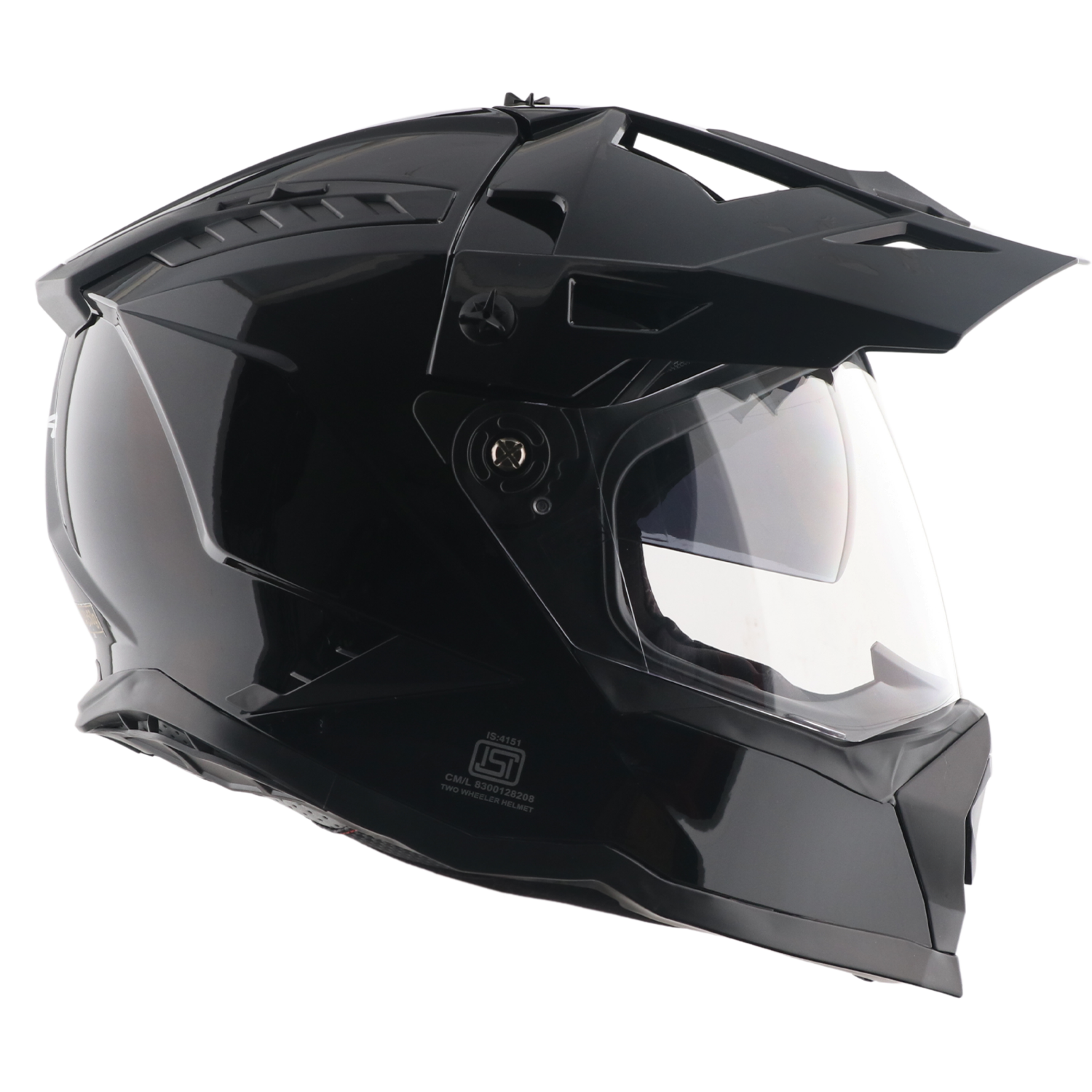 VEGA VF-11 Dirt-X Solid Colors Helmet - Black - Image 4