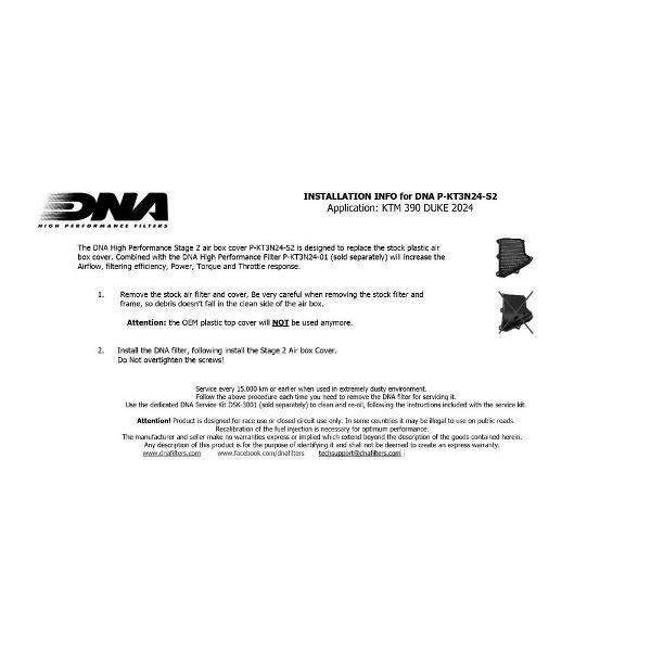 DNA Air filter For KTM-P-KT3N24-S2 - Image 3