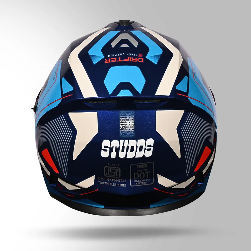 STUDDS DRIFTER D5 FIKER DECOR N1 BLUE - Image 6