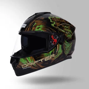 STUDDS DRIFTER D3 RAMPAGE DECOR N3 BLACK GREEN