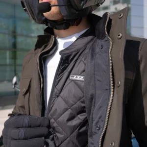 LS2 Liberty Man Jacket Black – All-weather touring motorcycle jacket with CE Level 2 protection