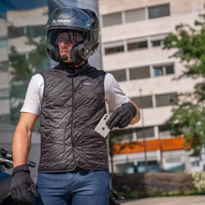 LS2 Liberty Man Jacket Black – All-weather touring motorcycle jacket with CE Level 2 protection