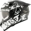 KYT Striker 2V Neutron Gloss Black White Helmet
