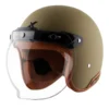 AXOR RETRO JET SOLID DULL DESERT STORM HELMET FOR MAN AND WOMEN