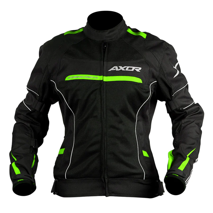 AXOR DIVA WOMEN'S JACKET BLACK NEON YELLOW - Image 2