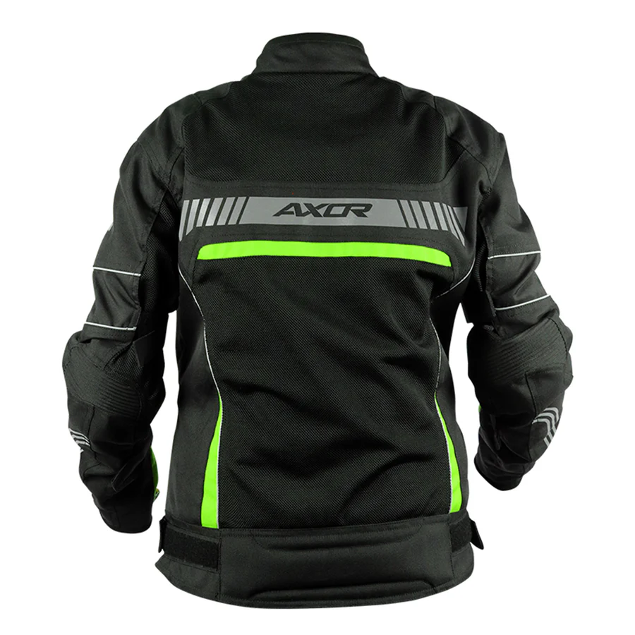 AXOR DIVA WOMEN'S JACKET BLACK NEON YELLOW - Image 4
