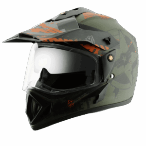 VEGA Off Road D/V Secret Helmet - Dull-green-black
