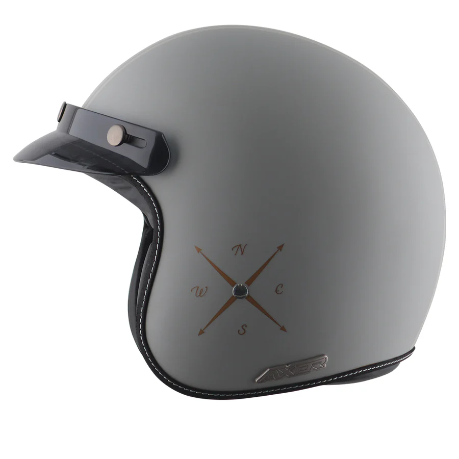 Axor Retro Jet Euro Globe Helmet Dull Cool Grey - Image 4
