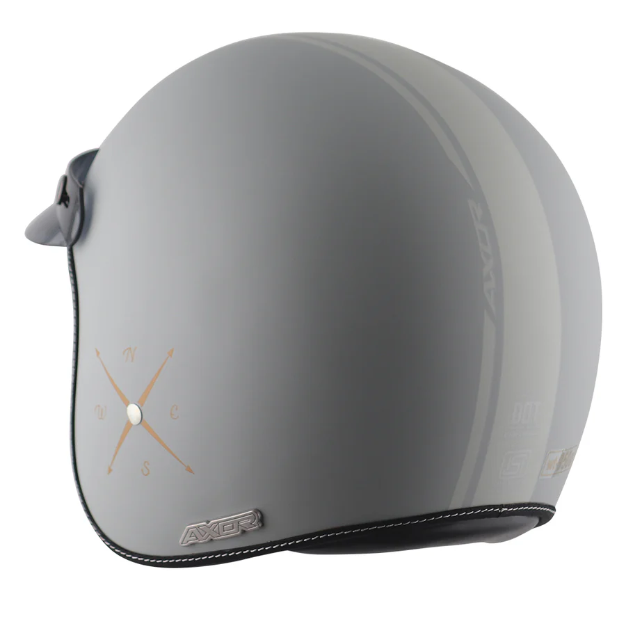 Axor Retro Jet Euro Globe Helmet Dull Cool Grey - Image 5