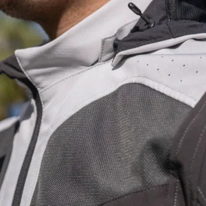 LS2 X-Master Adventure Jacket Black Green Grey all-season touring motorcycle jacket with CE armor