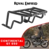 Grand Pitstop EXTENDED TOP RACK WITHOUT PLATE - Black for Royal Enfield - CONTINENTAL GT