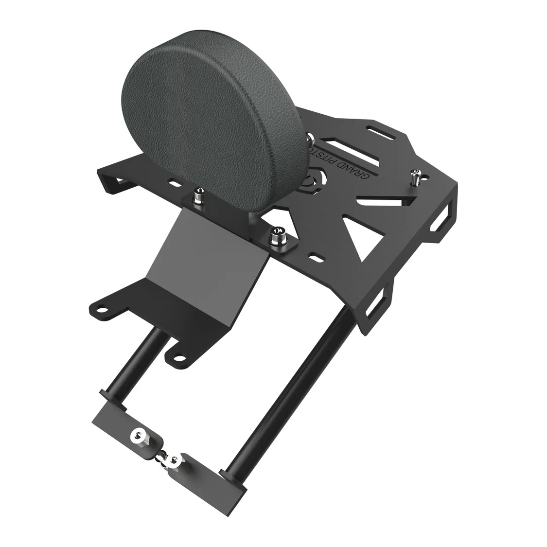 Grand PitstopTop Extended Top Rack with Plate for TVS Apache 160 and 200 - Black - Image 3