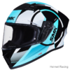 SMK STELLAR  FARO GL215 WITH EXTENDED VISOR GRAPHICS FULL FACE HELMET