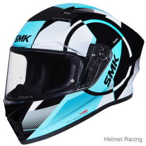 SMK STELLAR  FARO GL215 WITH EXTENDED VISOR GRAPHICS FULL FACE HELMET