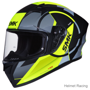 SMK STELLAR  FARO MA264 WITH EXTENDED VISOR GRAPHICS FULL FACE HELMET