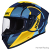 SMK STELLAR FARO MA554-MATT WITH EXTENDED VISOR GRAPHICS FULL FACE HELMET