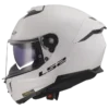 LS2 FF320 Stream II Gloss White Full Face Helmet with ECE 22.06 certification