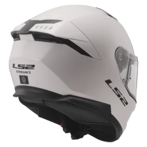 LS2 FF320 Stream II Gloss White Full Face Helmet with ECE 22.06 certification