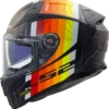 LS2 FF811 Vector II Freedom Matt Black Chameleon sport touring helmet front view