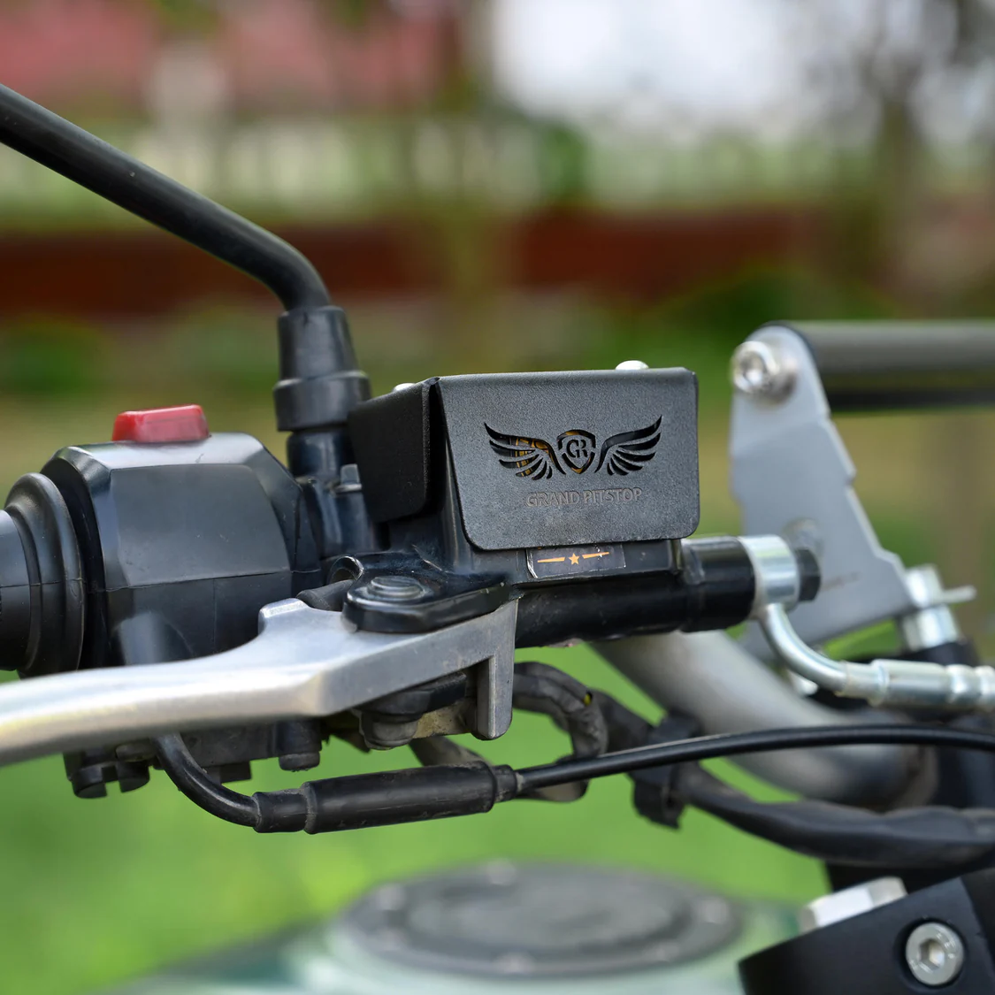 GRAND PITSTOP FRONT FLUID RESERVOIR COVER - Black for KTM - DUKE 150, 250 - Image 2