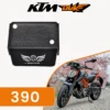 GRAND PITSTOP FRONT FLUID RESERVOIR COVER - Black for KTM - DUKE 390