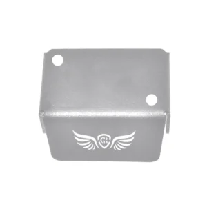 GRAND PITSTOP FRONT FLUID RESERVOIR COVER - Silver for YEZDI - SCRAMBLER